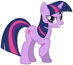 Size: 10000x8963 | Tagged: safe, artist:ryoki-fureaokibi, derpibooru import, twilight sparkle, pony, unicorn, absurd resolution, female, mare, raised hoof, simple background, skeptical, solo, transparent background, unicorn twilight, vector