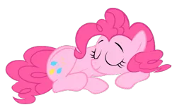 Size: 559x355 | Tagged: artist:stinkehund, derpibooru import, pinkie pie, safe, simple background, sleeping, svg, transparent background, vector