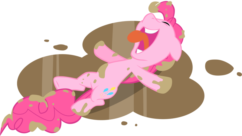 Size: 4000x2246 | Tagged: artist:stinkehund, chocolate, chocolate rain, derpibooru import, pinkie pie, safe, simple background, transparent background, vector