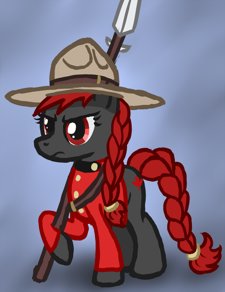115041 - artist:arrkhal, canada, derpibooru import, mountie, nation ponies,  oc, royal canadian mounted police, safe, unofficial characters only -  Twibooru