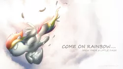 Size: 1366x768 | Tagged: artist:fongsaunder, cloud, cloudy, derpibooru import, rainbow dash, safe, solo