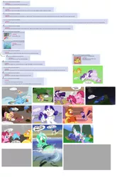 Size: 1980x3000 | Tagged: suggestive, artist:ross irving, derpibooru import, applejack, bon bon, carrot cake, carrot top, cup cake, fluttershy, golden harvest, lyra heartstrings, pinkie pie, princess celestia, princess luna, rainbow dash, rarity, sweetie belle, sweetie drops, twilight sparkle, alicorn, earth pony, eel, pegasus, pony, unicorn, 4chan, fat, female, mane six, mare, request, unicorn twilight