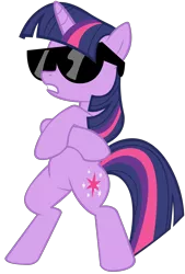 Size: 4000x5915 | Tagged: absurd resolution, .ai available, artist:dipi11, bipedal, deal with it, derpibooru import, may the best pet win, safe, simple background, solo, sunglasses, swag, transparent background, twilight sparkle, vector