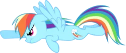 Size: 3806x1616 | Tagged: artist:cthulhuandyou, charging, derpibooru import, flying, rainbow dash, safe, simple background, solo, transparent background, vector