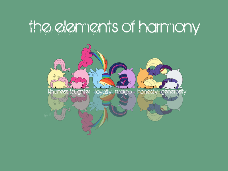 Size: 1600x1200 | Tagged: :3, applejack, artist:cappydarn, chubby, cute, derpibooru import, elements of harmony, flop, fluttershy, pinkie pie, rainbow dash, rarity, safe, simple background, text, twilight sparkle