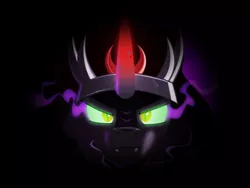 Size: 1024x768 | Tagged: artist:grumbeerkopp, dead source, derpibooru import, glowing eyes, king sombra, safe, solo, the crystal empire, wallpaper