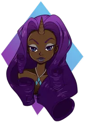 Size: 500x700 | Tagged: artist:jazzie-simone, derpibooru import, edit, horned humanization, humanized, rarity, safe