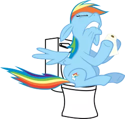 Size: 800x766 | Tagged: but why, constipated, derpibooru import, edit, my life is ruined, rainbow dash, safe, toilet