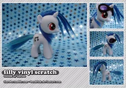 Size: 1024x714 | Tagged: safe, artist:tinrobo, derpibooru import, vinyl scratch, pony, brushable, custom, filly, glasses, irl, photo, solo, toy