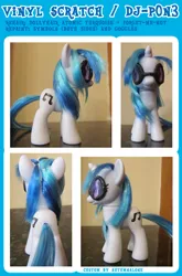 Size: 800x1209 | Tagged: safe, artist:autumnalone, derpibooru import, vinyl scratch, pony, brushable, custom, glasses, irl, photo, solo, toy