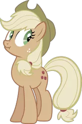 Size: 2500x3796 | Tagged: safe, artist:felix-kot, derpibooru import, applejack, earth pony, pony, female, liar face, liarjack, mare, simple background, solo, transparent background, vector