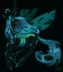 Size: 980x1115 | Tagged: artist:skdaffle, changeling, changeling queen, derpibooru import, female, queen chrysalis, safe, solo