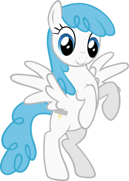 Size: 4001x5599 | Tagged: safe, artist:m99moron, derpibooru import, lightning bolt, white lightning, pegasus, pony, absurd resolution, background pony, female, mare, rearing, simple background, solo, spread wings, transparent background, vector, wings