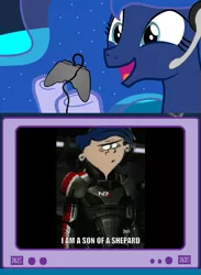 Size: 563x769 | Tagged: safe, derpibooru import, princess luna, pony, gamer luna, ed edd n eddy, exploitable meme, gamer meme, mass effect, meme, obligatory pony, parody, pun, rolf, tv meme