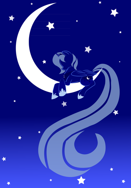 Size: 1024x1466 | Tagged: artist:yuzukimadoko, derpibooru import, princess luna, safe, solo