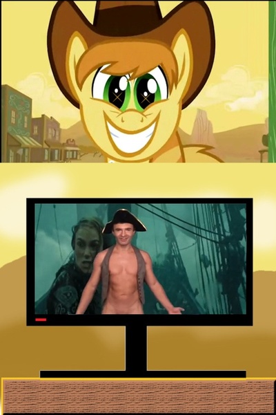 Size: 500x750 | Tagged: alexander pistoletov, braeburn, derpibooru import, dongcopter pirate, exploitable meme, gay, human, human exhibitionism, human nudity, irl, irl human, male, meme, nudity, photo, questionable, russian, tv meme