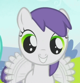 Size: 320x331 | Tagged: animated, cute, derpibooru import, filly, flapping, fluttering, grin, looking at you, loop, safe, smiling, solo, squee, tornado bolt, tornadorable
