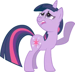 Size: 4001x3887 | Tagged: safe, artist:punchingshark, derpibooru import, twilight sparkle, unicorn, griffon the brush off, simple background, solo, transparent background, unicorn twilight, vector