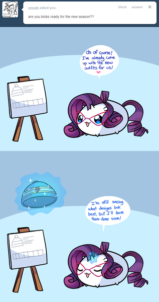 Size: 644x1218 | Tagged: artist:pekou, ask my little chubbies, chubbie, derpibooru import, my little chubbies, rarity, safe