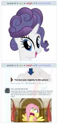 Size: 263x563 | Tagged: derpibooru, derpibooru import, exploitable meme, facebook, fluttershy, juxtaposition, juxtaposition win, meta, ponyhoof, rarity, suggestive, text