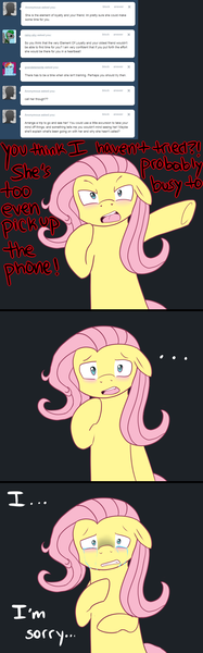 Size: 1200x3842 | Tagged: artist:darkaiya, ask, ask sombershy, crying, derpibooru import, fluttershy, mood swing, safe, tumblr