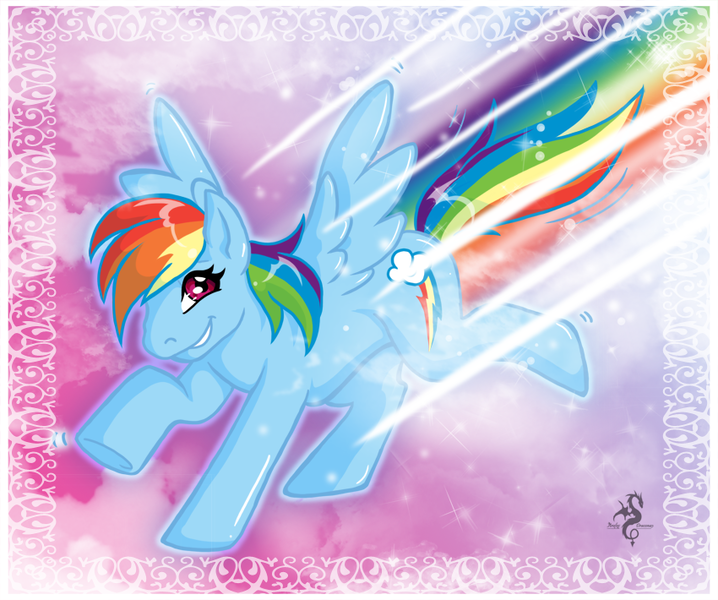 Size: 850x710 | Tagged: artist:arofexdracona, derpibooru import, rainbow dash, safe, solo