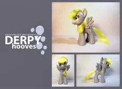 Size: 1424x1050 | Tagged: safe, artist:narxinba222, derpibooru import, derpy hooves, pony, brushable, custom, irl, photo, solo, toy