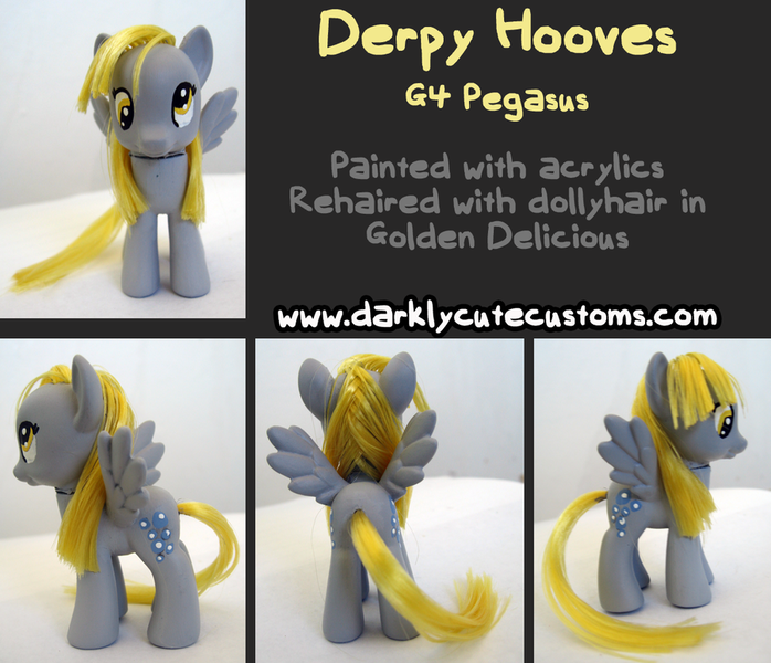 Size: 900x774 | Tagged: safe, artist:kanamai, derpibooru import, derpy hooves, pony, brushable, custom, irl, photo, toy