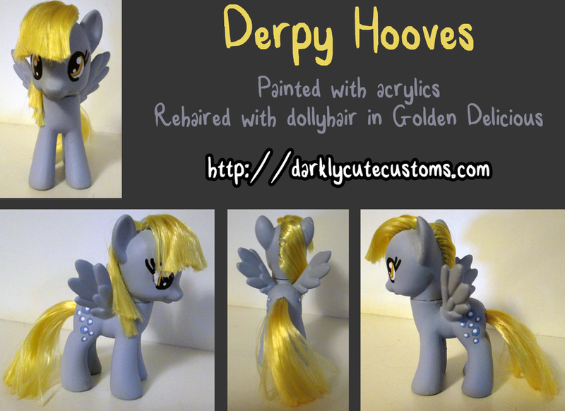 Size: 900x655 | Tagged: safe, artist:kanamai, derpibooru import, derpy hooves, pony, brushable, custom, irl, photo, solo, toy