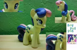 Size: 900x582 | Tagged: safe, artist:winter-hooves, derpibooru import, bon bon, sweetie drops, pony, brushable, custom, irl, photo, toy