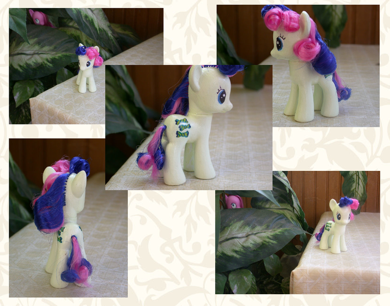 Size: 830x650 | Tagged: safe, artist:phasingirl, derpibooru import, bon bon, sweetie drops, pony, brushable, custom, irl, photo, toy