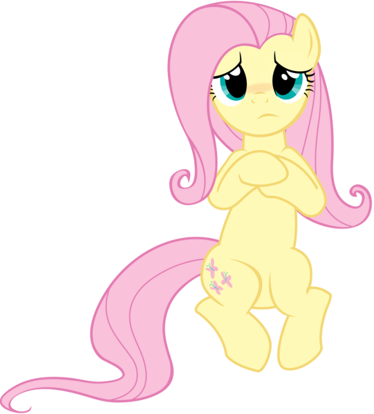 Size: 8200x9100 | Tagged: safe, artist:mihaaaa, derpibooru import, fluttershy, pegasus, pony, the last roundup, absurd resolution, cute, hooves to the chest, looking at you, moe, on back, simple background, solo, top down, transparent background, vector