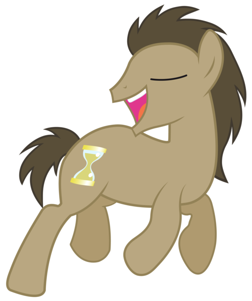 Size: 2100x2500 | Tagged: artist:mihaaaa, derpibooru import, doctor whooves, safe, simple background, singing, time turner, transparent background, vector