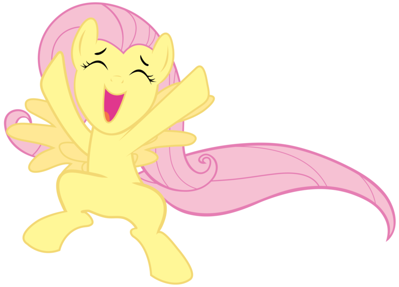 Size: 3500x2520 | Tagged: artist:mihaaaa, cute, derpibooru import, fluttershy, happy, safe, shyabetes, simple background, solo, sonic rainboom (episode), transparent background, vector