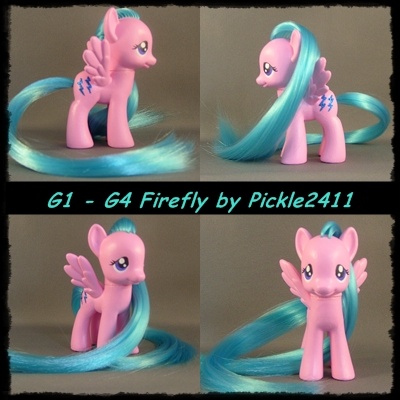 Size: 400x400 | Tagged: safe, artist:pickle2411, derpibooru import, firefly, pony, custom, g1, g1 to g4, generation leap, irl, photo, solo, toy