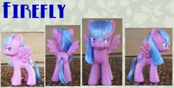 Size: 640x323 | Tagged: safe, artist:phasingirl, derpibooru import, firefly, pony, custom, g1, g1 to g4, generation leap, irl, photo, solo, toy