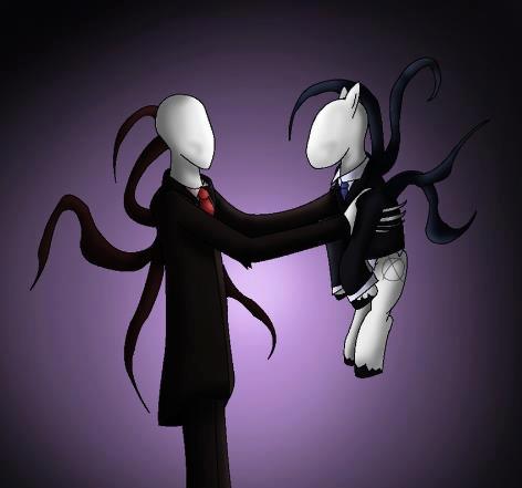 Size: 472x441 | Tagged: semi-grimdark, derpibooru import, pony, eldritch ponidox, human ponidox, slenderman, slendermane, slenderpony