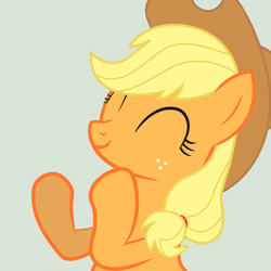 Size: 770x770 | Tagged: animated, applejack, artist:mihaaaa, clapping, clapping ponies, derpibooru import, safe