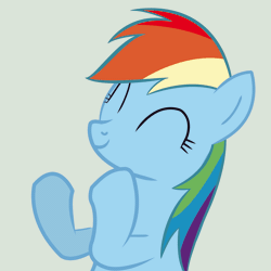Size: 1440x1440 | Tagged: animated, artist:mihaaaa, clapping, clapping ponies, derpibooru import, happy, rainbow dash, safe