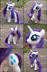 Size: 1000x1503 | Tagged: artist:snowfox102, derpibooru import, irl, needle felted, photo, plushie, rarity, safe, solo