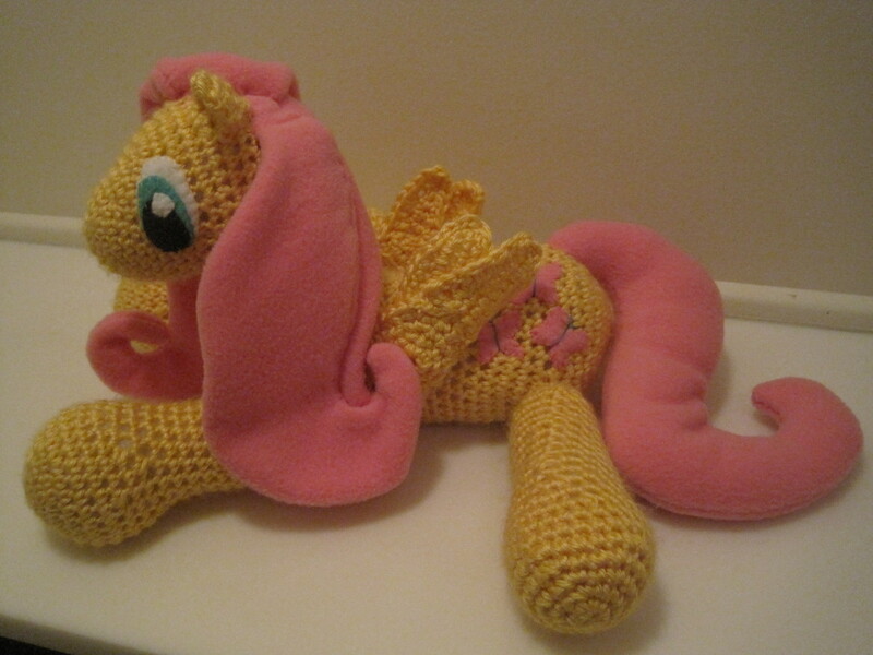 Size: 2816x2112 | Tagged: safe, artist:dragonknighttara, derpibooru import, fluttershy, pony, amigurumi, crochet, irl, photo, plushie, solo