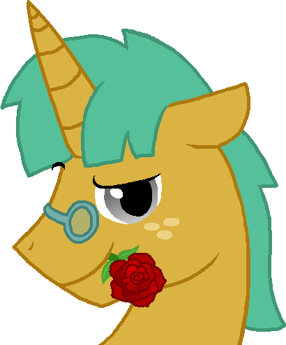 Size: 410x494 | Tagged: safe, artist:starryoak, derpibooru import, snails, pony, unicorn, bedroom eyes, flower, flower in mouth, glasses, older, rose, rose in mouth, simple background, transparent background