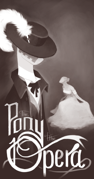 Size: 1013x1920 | Tagged: ask, classy, cloak, clothes, colt, derpibooru import, hat, male, oc, opera, parody, phantom of the opera, philosopony, poster, safe, unofficial characters only