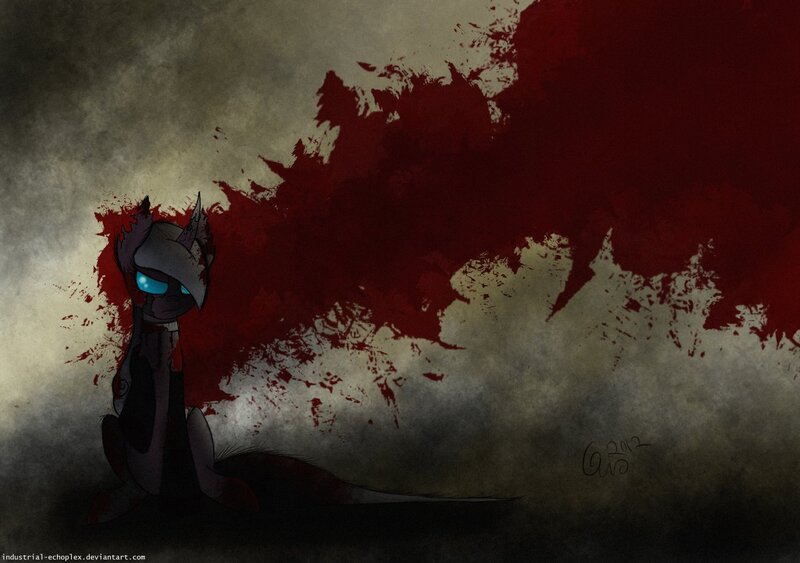 Size: 1280x900 | Tagged: safe, artist:industrialechoplex, derpibooru import, oc, unofficial characters only, pony, unicorn, blood