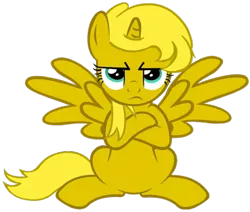 Size: 500x423 | Tagged: safe, derpibooru import, oc, oc:ticket, unofficial characters only, alicorn, pony, alicorn oc, disapproval, simple background, solo, transparent background