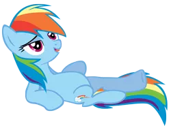 Size: 5000x3758 | Tagged: artist:somepony, derpibooru import, lying down, on back, ponyville confidential, rainbow dash, relaxing, safe, simple background, transparent background, vector