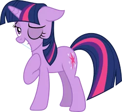 Size: 5000x4592 | Tagged: safe, artist:xpesifeindx, derpibooru import, twilight sparkle, pony, unicorn, lesson zero, absurd resolution, female, grin, hoof on chest, mare, one eye closed, simple background, smiling, solo, squee, transparent background, unicorn twilight, vector