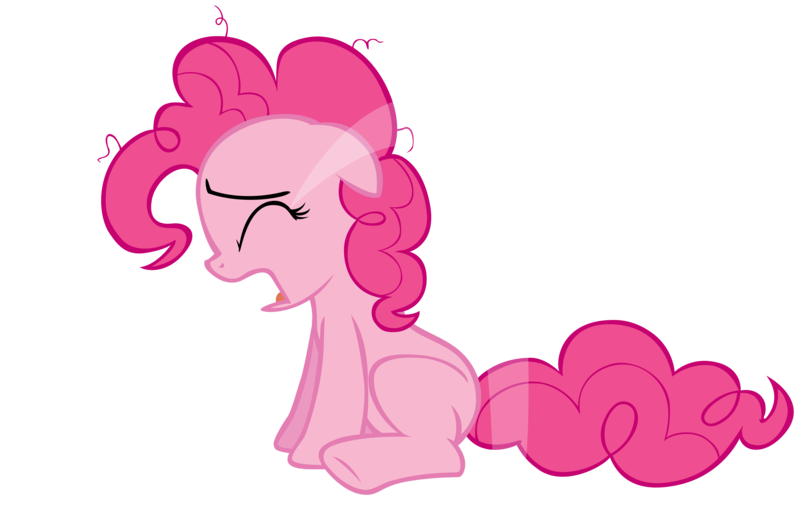 Size: 5000x3252 | Tagged: artist:somepony, baby cakes, crying, derpibooru import, eyebrows, eyes closed, floppy ears, messy mane, missing cutie mark, ocular gushers, open mouth, pinkie cry, pinkie pie, sad, safe, simple background, sitting, transparent background, vector