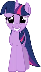 Size: 3156x5499 | Tagged: safe, artist:xpesifeindx, derpibooru import, twilight sparkle, pony, unicorn, a bird in the hoof, female, mare, sheepish grin, simple background, solo, transparent background, unicorn twilight, vector