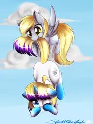 Size: 1600x2133 | Tagged: safe, artist:spittfireart, derpibooru import, derpy hooves, oc, pegasus, pony, female, mare, underp